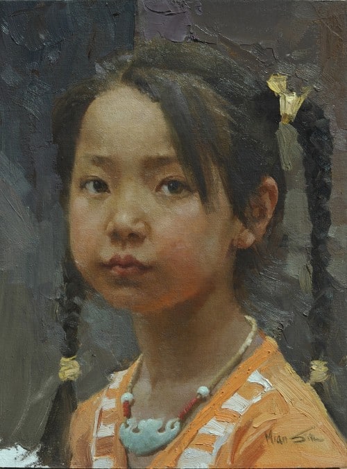 American Legacy Fine Arts presents "Long Life Luck" a painting by Mian Situ.