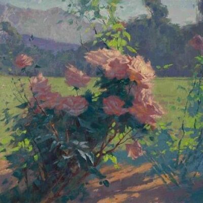 American Legacy Fine Arts presents "Roses; Los Angeles" a painting by Alexey Steele.