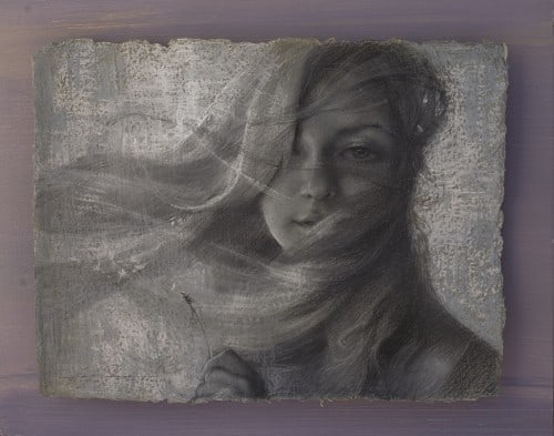 American Legacy Fine Arts presents "Whisper in a Wind" a drawing by Alexey Steele.