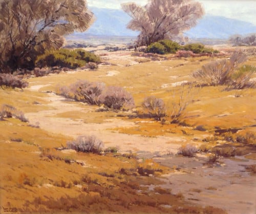 American Legacy Fine Arts presents "Desert Pattern" a painting by Sam Hyde Harris (1889-1977).