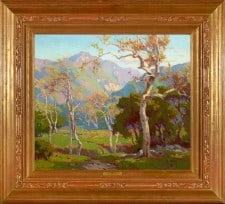 American Legacy Fine Arts presents "California Autumn; Ojai Valley" a painting by Marion Kavanagh Wachtel (1876-1954).