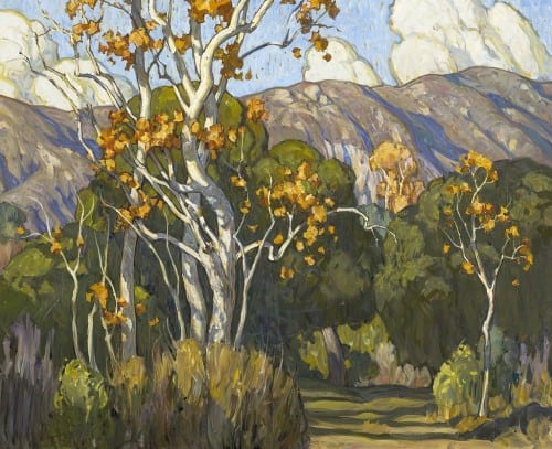 American Legacy Fine Arts presents "Tangled Sycamores; Eaton Canyon" a painting by Tim Solliday.