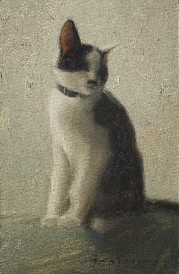 American Legacy Fine Arts presents "The Artist's Cat, Sen Sei" a painting by Aaron Westerberg.