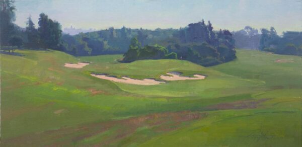 American Legacy Fine Arts presents "The 11th Hole' a painting by Alexey Steele.