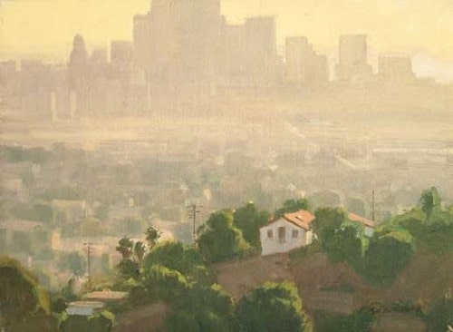 American Legacy Fine Arts presents "L.A. Afternoon" a painting by Frank Serrano.