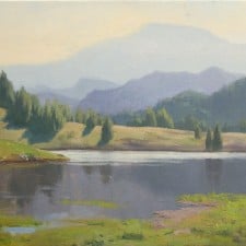 American Legacy Fine Arts presents "Lake Shastina" a painting by Frank Serrano.
