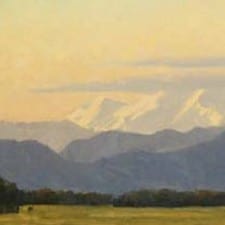 American Legacy Fine Arts presents "Mount Shasta Sunset" a painting by Frank Serrano.
