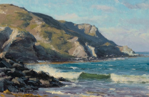 American Legacy Fine Arts presents "Crisp Day, Shark Harbor" a painting by Joseph Paquet.