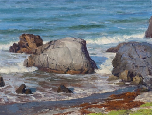 American Legacy Fine Arts presents "Morning Sun, Shark Harbor" a painting by Joseph Paquet.