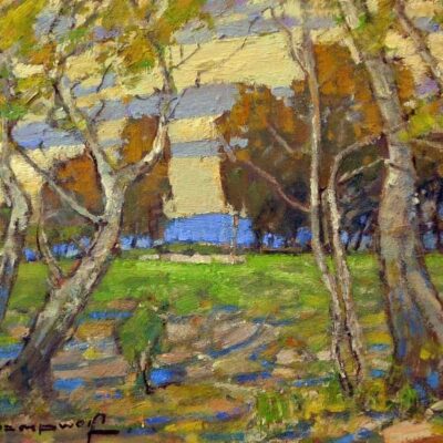 American Legacy Fine Arts presents "View from the Grove" a painting by Karl Dempwolf.