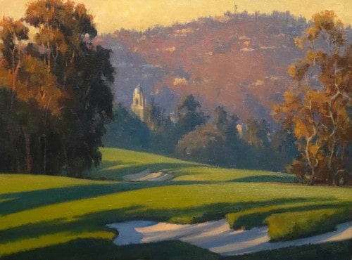 American Legacy Fine Arts presents "Rolling Shadows" a painting by Michael Obermeyer.