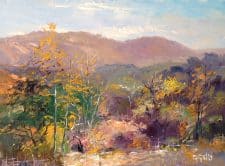 American Legacy Fine Arts presents "Late Fall, Off of Mulholland Drive" a painting by George Gallo