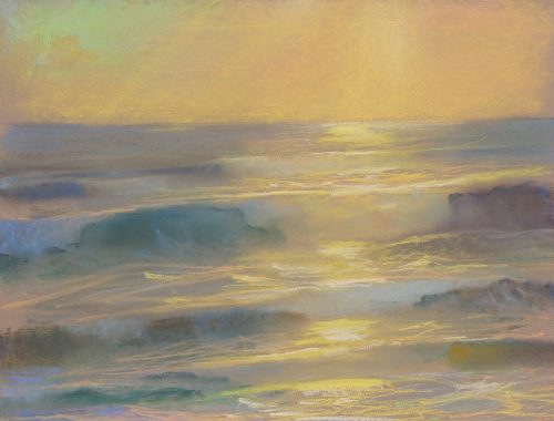 American Legacy Fine Arts presents "Glory; St. Malo, Carlsbad, California" a painting by Peter Adams.