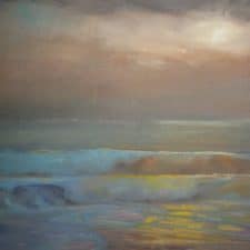 American Legacy Fine Arts presents "Hidden Light from St. Malo Beach" a painting by Peter Adams.