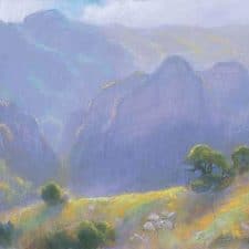 American Legacy Fine Arts presents "Lifting Haze, Malibu State Park" a painting by Peter Adams.