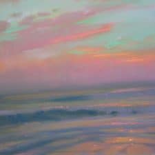 American Legacy Fine Arts presents "Opalescent Sunset; St. Malo" a painting by Peter Adams.