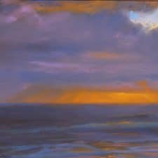 American Legacy Fine Arts presents "Winter Storm Cloud" a painting by Peter Adams.