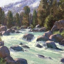 American Legacy Fine Arts presents " Spring Runoff" a painting by Jean LeGassick.