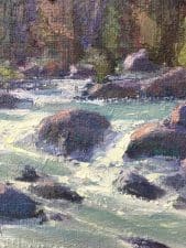 American Legacy Fine Arts presents " Spring Runoff" a painting by Jean LeGassick.