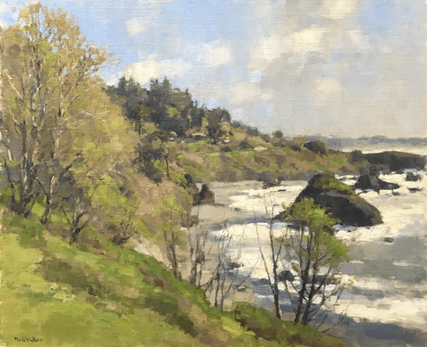American Legacy Fine Arts presents "Coastal Spring" a painting by Jim McVicker.