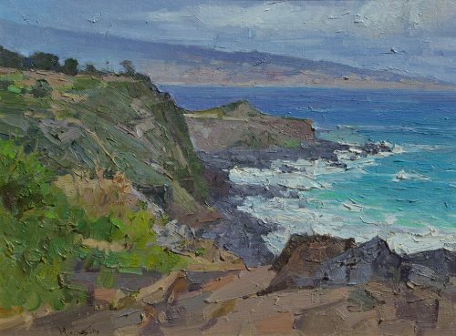 American Legacy Fine Arts presents "Hawaii Coastline" a painting by Mian Situ.