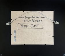 American Legacy Fine Arts presents "Night Gas" a painting by Tony Peters.