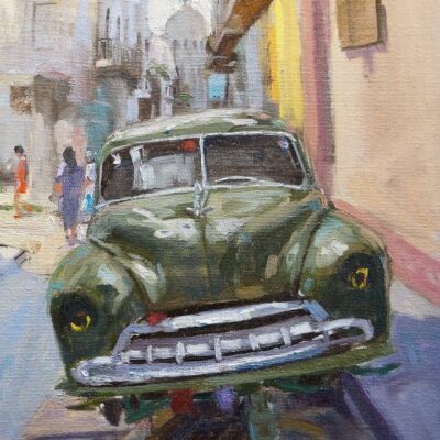 American Legacy Fine Arts presents "Up on Blocks in Havana" a painting by Scott W. Prior.