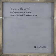American Legacy Fine Arts presents "Lemon Hearth" a painting by Christopher Cook.