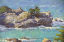 American Legacy Fine Arts presents "Big Sur Cove" a painting by Jim McVicker.