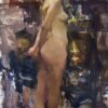 American Legacy Fine Arts presents "Standing Figure" a painting by Quang Ho.