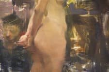 American Legacy Fine Arts presents "Standing Figure" a painting by Quang Ho.