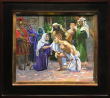 American Legacy Fine Arts presents "Study for the 6th Station; Veronica" a painting by Peter Adams.