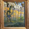 American Legacy Fine Arts presents "Light in the Eucalyptus Forest; Carlsbad" a painting by Peter Adams.