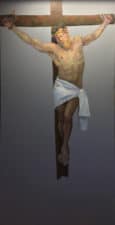 American Legacy Fine Arts presents "Life-Size Study for the Crucifix" a painting by Peter Adams.