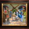 American Legacy Fine Arts presents "Study for the 7th Station; Jesus Falls the Second Time" a painting by Peter Adams.