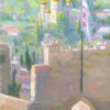 American Legacy Fine Arts presents "View of the Church of the Visitation from the Church of St. John the Baptist in Ein Karem" a painting by Peter Adams.