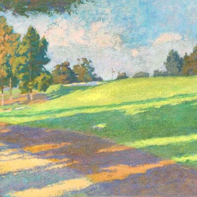 American Legacy Fine Arts presents "Afternoon Drive at Eleven" a painting by Daniel W. Pinkham