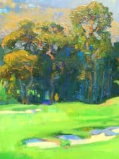 American Legacy Fine Arts presents "Eucalyptus Grove in the Afternoon" a painting by Peter Adams