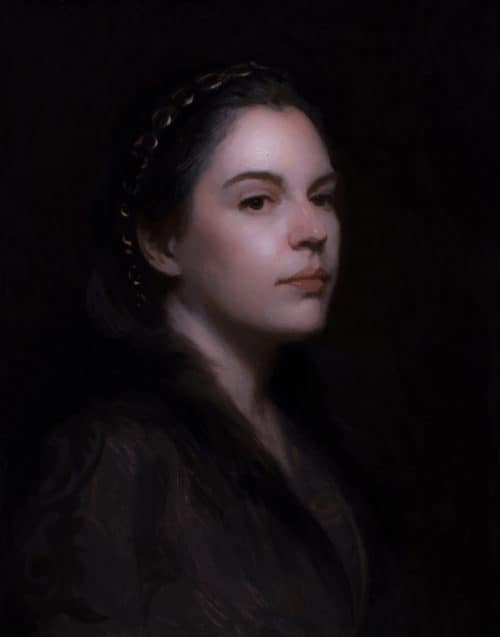 American Legacy Fine Arts presents "Découvert" a painting by Adrian Gottlieb.