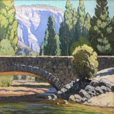 American Legacy Fine Arts presents "Stonebridge, Yosemite" a painting by Tim Solliday.