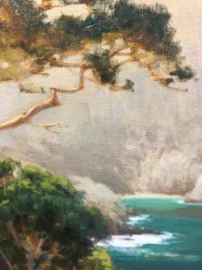 American Legacy Fine Arts presents "Hanging Cypress" a painting by Brian Blood.