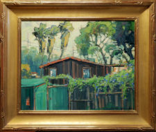 American Legacy Fine Arts presents "Morning Glories, Crystal Cove" a painting by Karl Dempwolf.