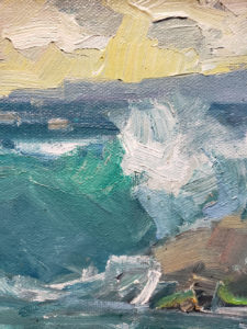 American Legacy Fine Arts presents "Shoreline, CA Redo" a painting by Karl Dempwolf.