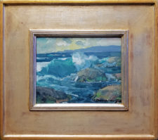 American Legacy Fine Arts presents "Shoreline, CA Redo" a painting by Karl Dempwolf.