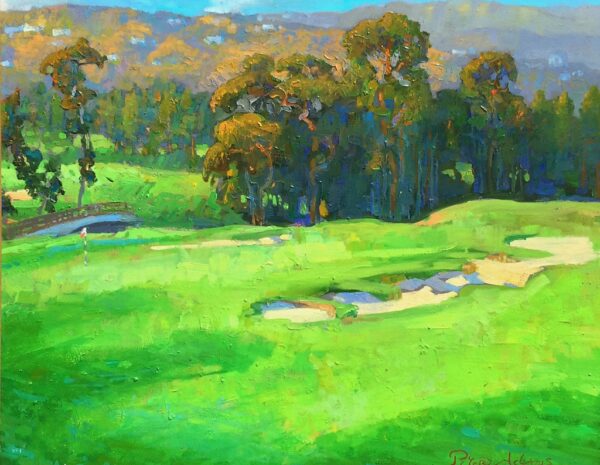 American Legacy Fine Arts presents "Eucalyptus Grove in the Afternoon" a painting by Peter Adams.