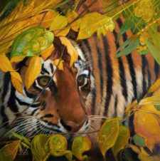 American Legacy Fine Arts presents "Emerald Eyes" a painting by Julie Bell.
