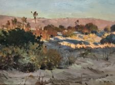 American Legacy Fine Arts presents "The Desert Sunset; La Quinta, California" a painting by W. Jason Situ.