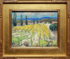 American Legacy Fine Arts presents "Paso Vines; Paso Robles, California" a painting by Karl Dempwolf.