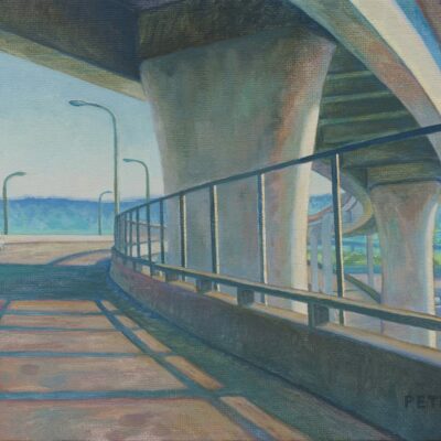 Tony Peters Artist Oil painting Overpass, Washington