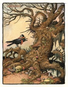 American Legacy Fine Arts presents "The Tree and the Crow" a painting by William Stout.